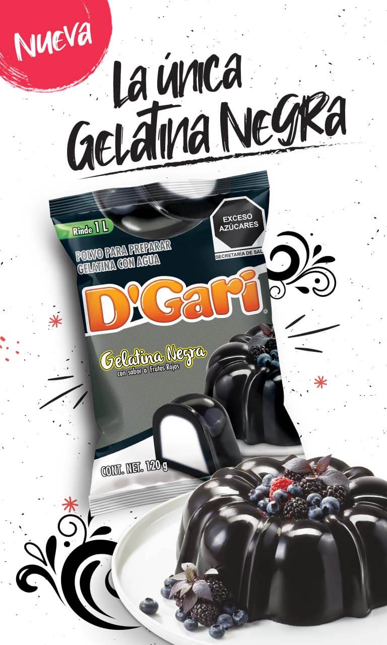 DGari-Gelatina Frutos rojos negra